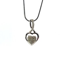 Pendentif En Cœur En Diamant