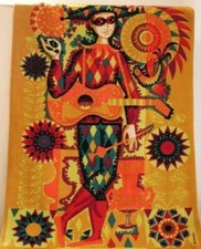 Alain CORNIC (né en 1920) Arlequin Tapisserie signée en bas à droite 116x81,5cm
