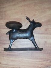 Bougeoir gazelle fer Vintage pour bougie chauffe-plat