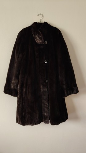 Black mink three quarter - black,