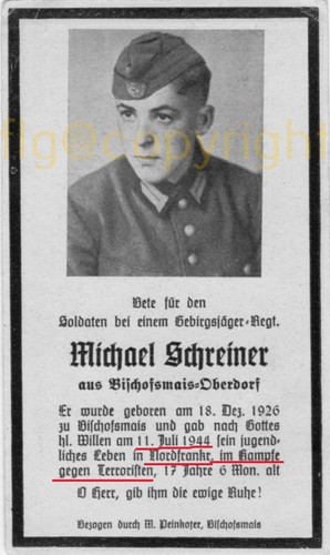 Sterbebild soldat allemand - soldat,