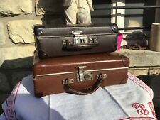 Lot de 2 JOLIES PETITE VALISE EN CARTON -ANCIEN - VINTAGE  VOYAGE - COUTURE DECO