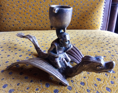 Ancien bougeoir bronze xix - ancien, xix°