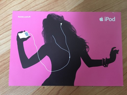 Carte publicitaire ipod - carte,