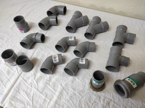 Lot pvc évacuation ø40 7 - lot, 16