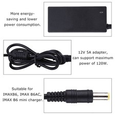Adaptateur Secteur DC 12V 5A RC Pour Prise EU IMAXB6/IMAX B6AC/IMAX B6 Char
