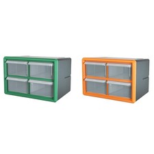 Coffre de rangement à 4 tiroirs pour matériel, armoire, boîte à outils pour