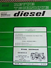 REVUE TECHNIQUE TRACTEUR SOMECA 400 450 500 550 600 Moteurs Fiat 8035 8045 ....