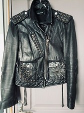 Blouson cuir noir Zadig et