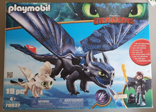 PLAYMOBIL DRAGONS 70037 - MANQUE PETIT ACCESSOIRE AILERON NOIR ARRIERE DROIT