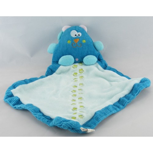 Doudou plat chat - , bleu