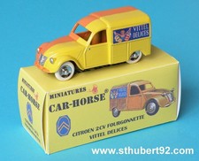 Car-Horse Citroen 2cv 2 cv  fourgonnette Vittel délices style Dinky cij jrd