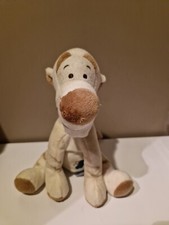 Doudou Disney Baby Tigrou Assis Beige Et Marron Papillon Vert 22 Cm