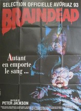 DEAD ALIVE - BRAIN DEAD - PETER JACKSON - ORIGINAL LARGE FRENCH MOVIE POSTER