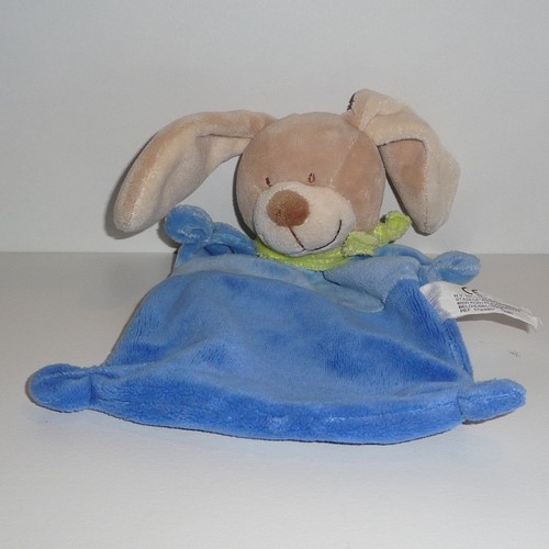 Doudou chien nicotoy - nicotoy, bleu
