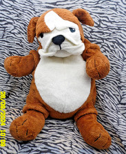 P? IKEA DOUDOU PELUCHE CHIEN BOULEDOGUE BULLDOG GOSIG KLAPPAR 40CM TBE