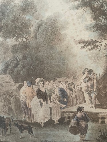 Gravure aquatinte foire - gravure, de