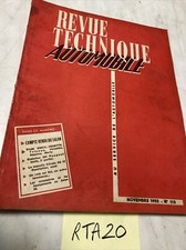 Simca Vedette Trianon Versailles Régence Marly Revue Technique Automobile RTA