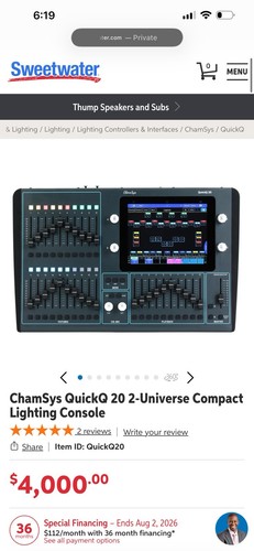 Chamsys quickq dmx control - quickq,