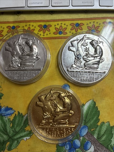 Médaille électricité de - 3, x