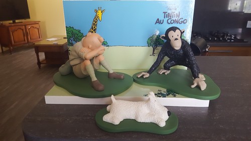 Tintin figurine congo leblon - tintin,