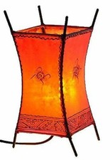 Oriental Marocaine Lampadaire Cuir Lampe Henné Lampe en Cuir Carres