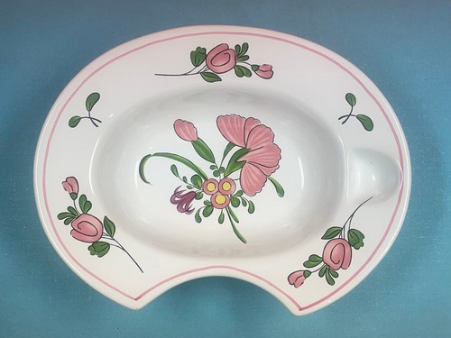 Plat barbe faïence de - a,