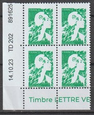 M. de l'Avenir - Lettre Verte - Coin Daté du 14/10/23 sur TD205