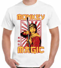 Singe Magique T-Shirt Rétro Hommes Chinois Fantaisie TV Montrer 70's 80's