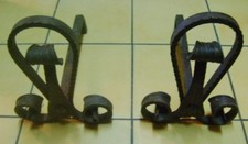 PAIRE D ANCIENS CHENETS ART