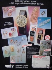 PUBLICITÉ MATY BIJOUTIER