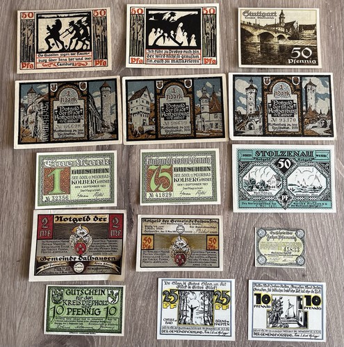 Lot billets allemand - lot,