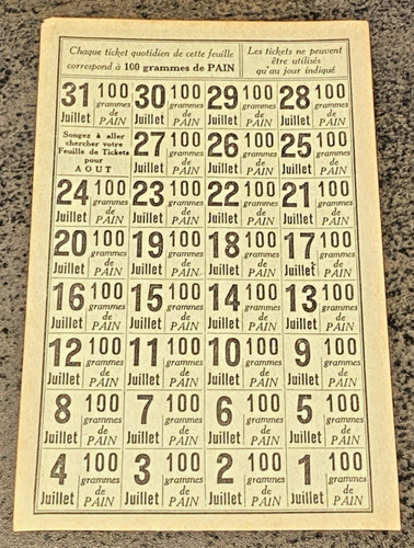 Ticket rationnement seconde - de,