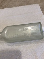 Antique MILES  LABORATORIES, INC. Medicine Bottle No. 6 Circled P on Bottom.