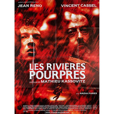 LES RIVIERES POURPRES Affiche de film  - 120x160 cm. - 2000 - Jean Reno, Mathieu