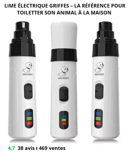 Lime électrique griffes chien - lime,