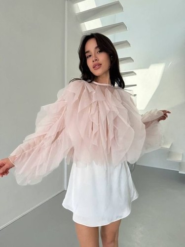 Chemise rose pour femme taille