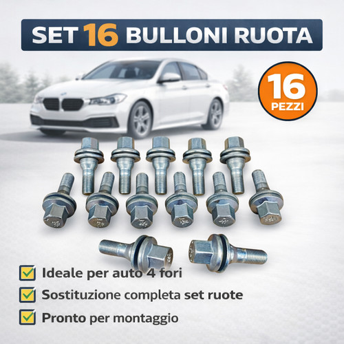 Set boulons roue peugeot - set, 16