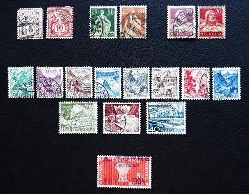 Timbres poste suisse lot - timbres-poste, suisse.