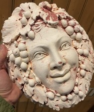 Tête Masque Ancien Plâtre