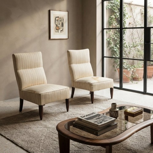 Fauteuils vintage bois - vintage,