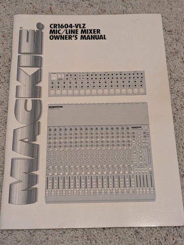 Vintage mackie cr1604 vlz - vintage, cr1604-vlz