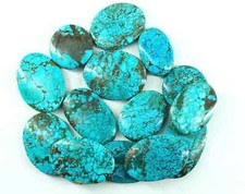 Naturel Bleu Turquoise Arizona 500 CT Ovale Et Rond Certifié Ample Gemme Lot