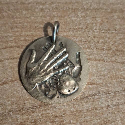 Médaille argent massif 23mm - argent,