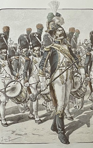 Tambour major chasseur - tambour-major, à