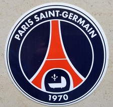 Autocollant ancien RTL PSG PARIS Saint GERMAIN Radio FFF football 1970 d'époque