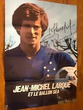 vintage poster )) JEAN MICHEL LARQUE / BALLON SEA  / pré signé