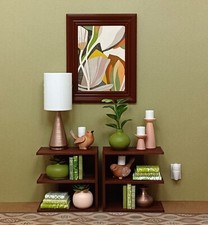 🟫 2 brown NIGHTSTANDS side