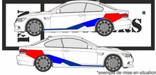Kit autocollant automobile latérales complet– stickers compatible véhicules BMW