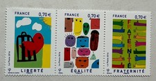  Timbres France Tryptique